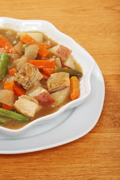 Chunky homemade chicken stew — Stock Photo, Image