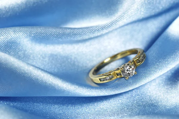 ブルー ダイヤモンドの指輪 — ストック写真