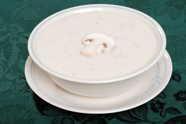 Homemade cream of mushroom soup — Stock Photo, Image