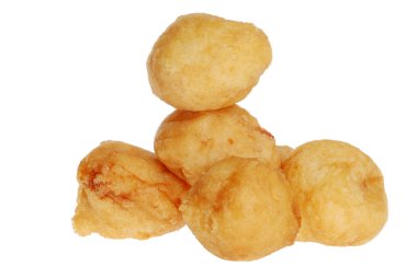 Pile of chicken balls focus on top one clipart