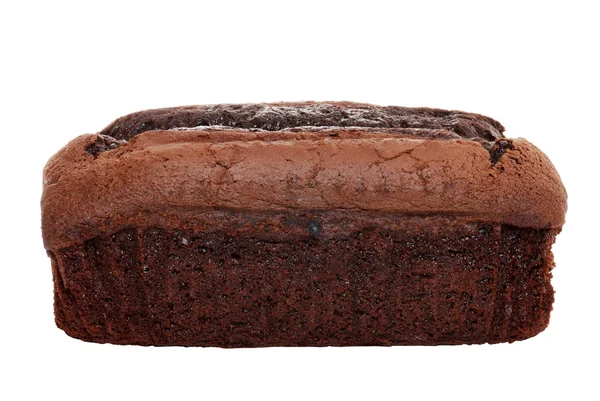Bolo de bolo de chocolate de bélgica isolado — Fotografia de Stock