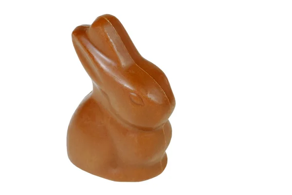 Изолированный шоколадный пасхальный кролик — стоковое фото