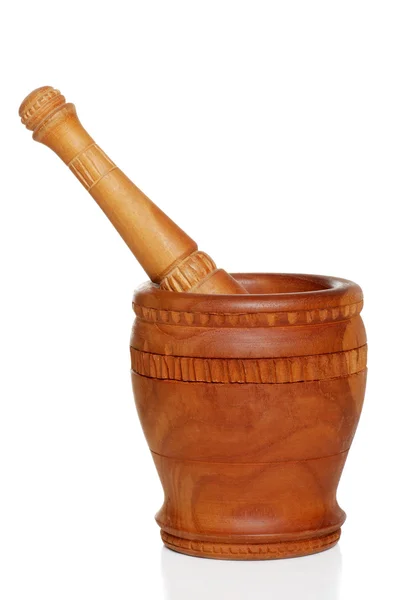 Isolated mortar and pestle — Stock Photo, Image