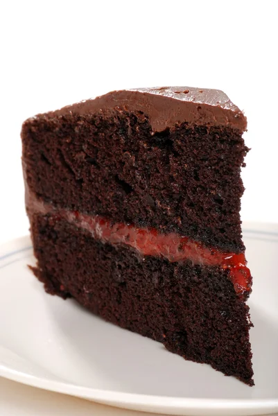 Ведро шоколадного торта — стоковое фото
