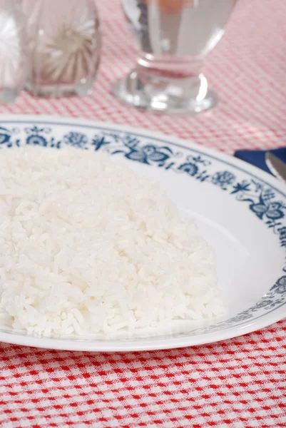 Крупный план белого риса — стоковое фото