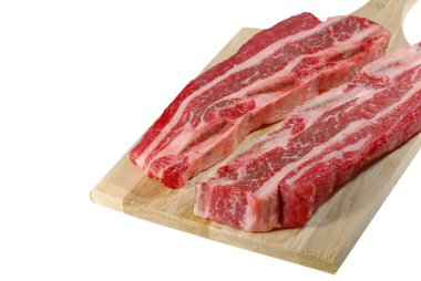 Short ribs on a cutting board clipart