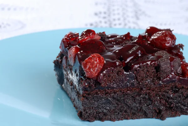 Cranberry brownie — Stock Photo, Image
