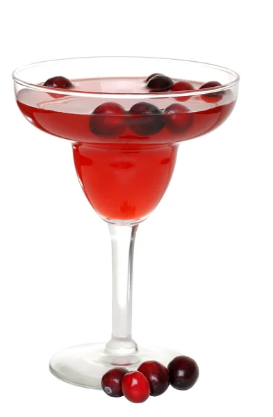 小红莓浆果与鸡尾酒 — 图库照片