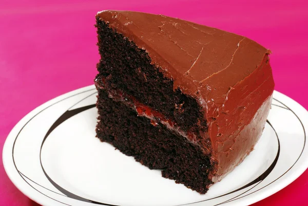 Çift çikolatalı kek — Stok fotoğraf