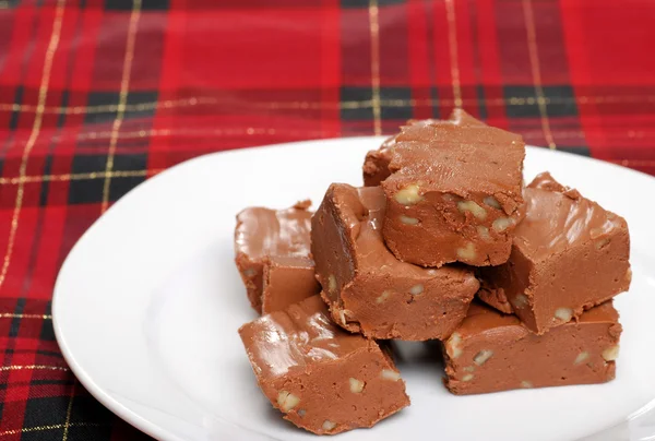 Fudge with nuts — Stock Photo, Image