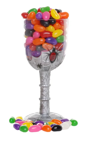 Jelly beans in goblet — Stockfoto