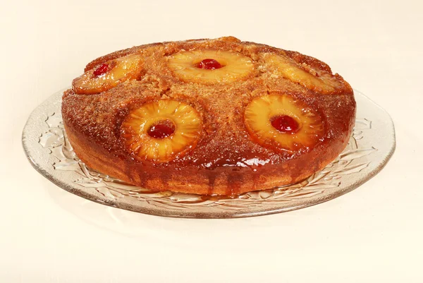 パイナップルアップサイド ダウン ケーキ — ストック写真