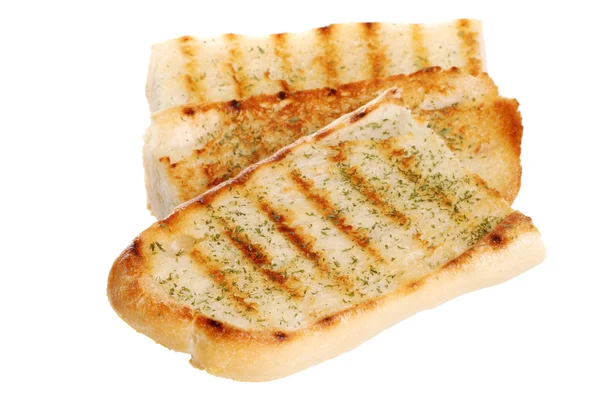 Izole sarımsaklı ekmek — Stok fotoğraf