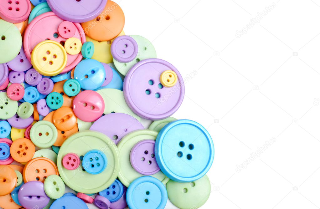 Isolated clothing buttons