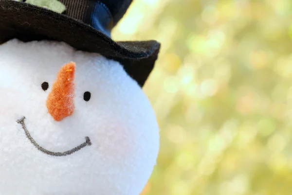 Cara de muñeco de nieve de cerca — Foto de Stock