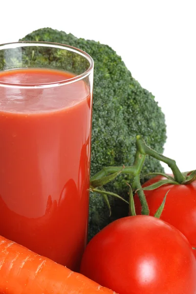 Домашний овощной сок — стоковое фото