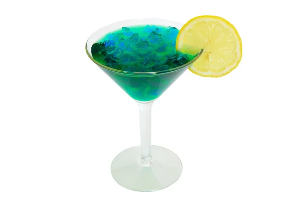 氷で緑の飲み物 — ストック写真