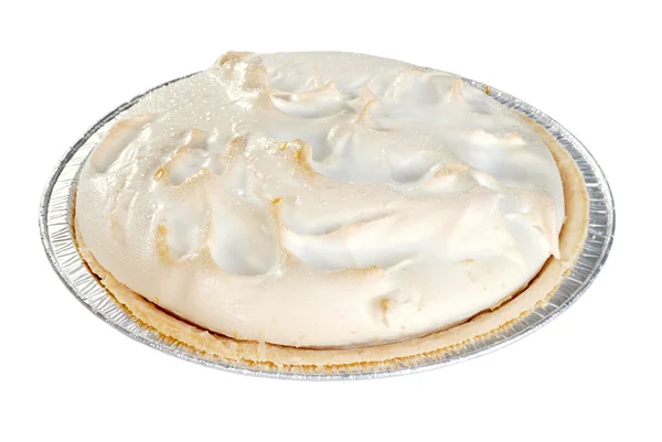 Izolované citrónová sněhová pusinka pie — Stock fotografie