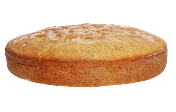 Izole limon haşhaş tohumu kek — Stockfoto