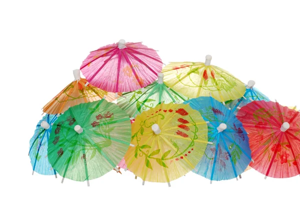 Lotes de asiáticos guarda-chuvas — Fotografia de Stock