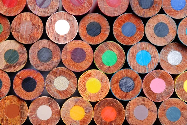 Μακροεντολή χρωματισμένα μολύβια μολύβι — Φωτογραφία Αρχείου
