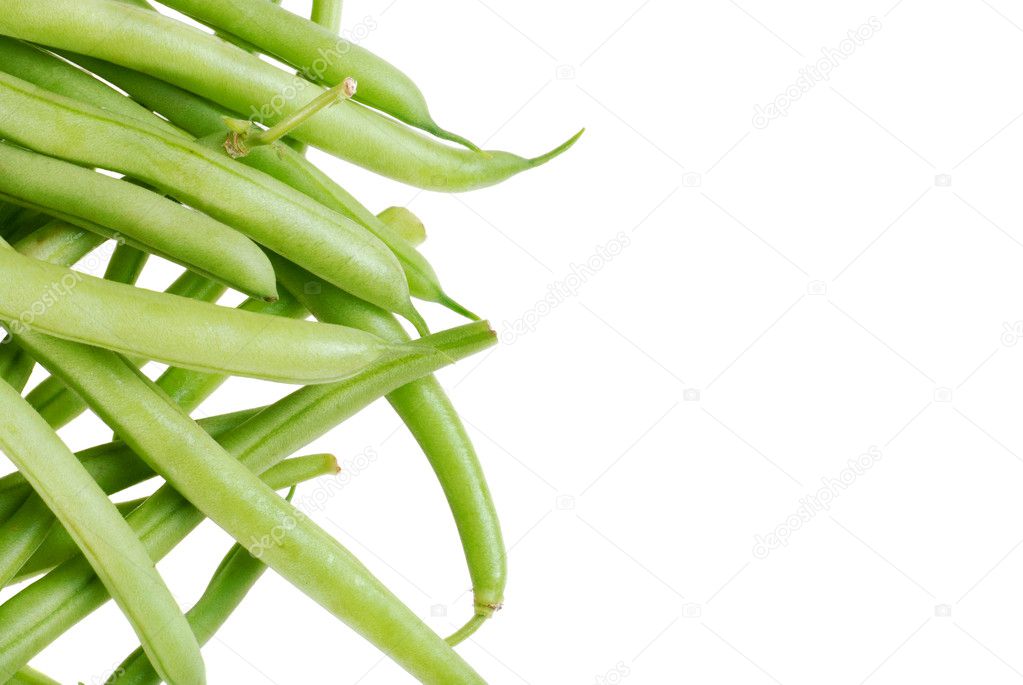 Isolated green beans