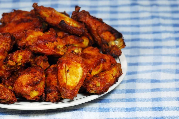 Plate of Chicken Wings — Stock Photo, Image