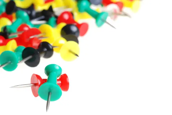 Kleurrijke pushpins — Stockfoto