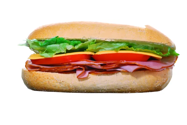 Хліб і сир Сендвіч ізольовані — стокове фото