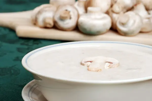 stock image Home style cream of mushroom soup