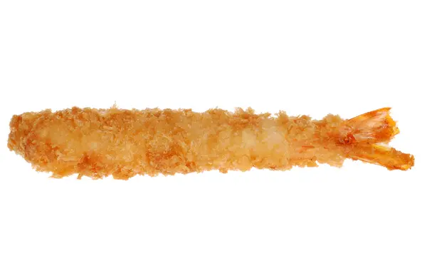 고립 된 빵 가루 입힌된 새우 — 스톡 사진