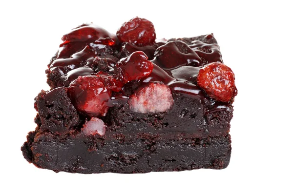孤立蔓越莓蛋糕 — 图库照片