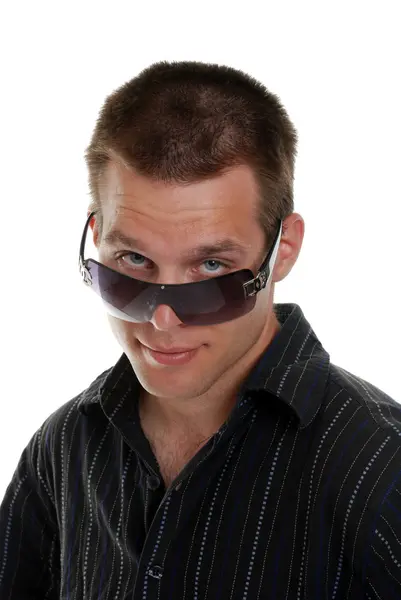 Muž se slunečními brýlemi — Stock fotografie