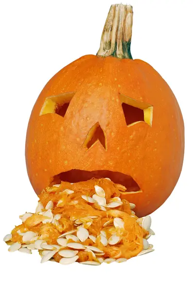 Puking pumpkin — Stock Photo, Image