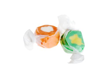 Two pieces of salt water taffy clipart
