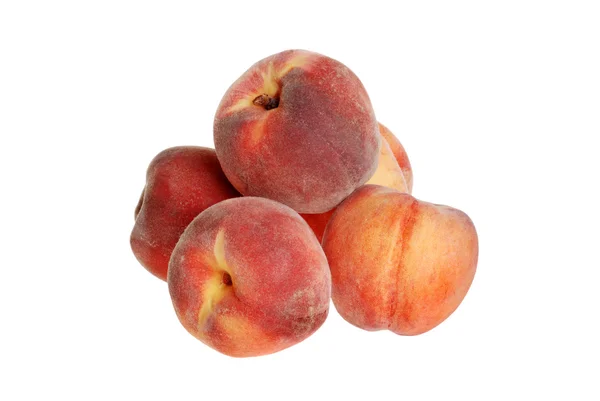 Hög med persikor — Stockfoto