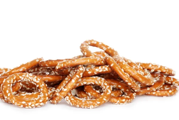 Sesame seed pretzel — Stock Photo, Image