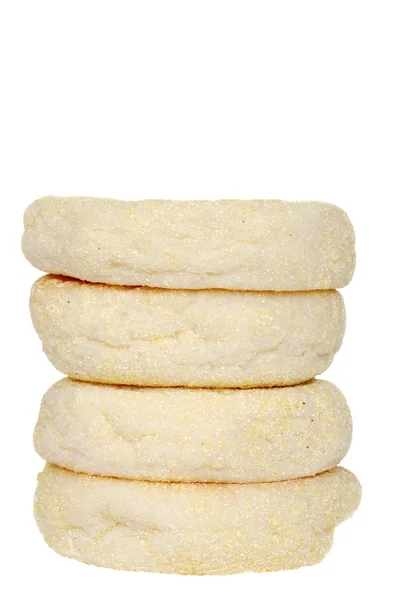 Stack of english muffins — Stock Photo, Image