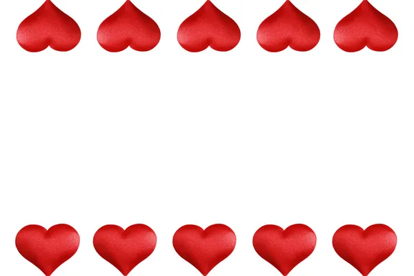 Walentynki serca granicy — Zdjęcie stockowe