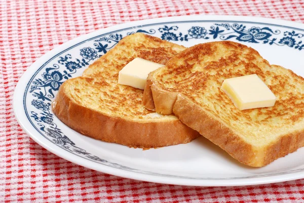 Torrada francesa com manteiga — Fotografia de Stock