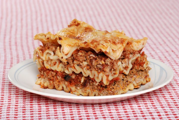 Portion lasagne — Stockfoto