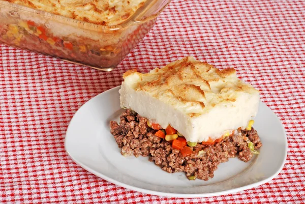 stock image Top view of shepards pie