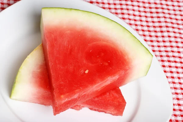 Bovenaanzicht pitloze watermeloen — Stockfoto