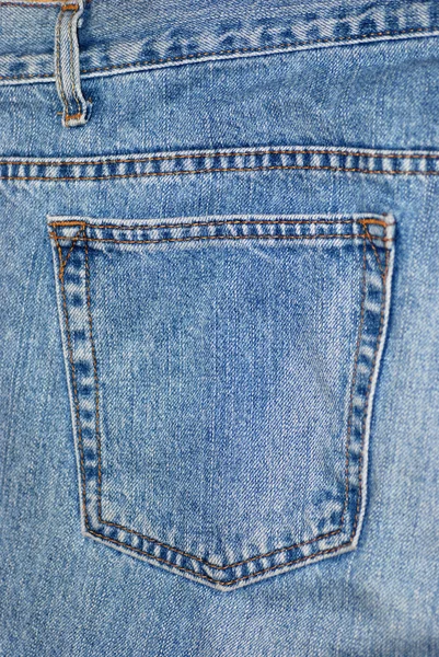Jeans broek zak — Stockfoto
