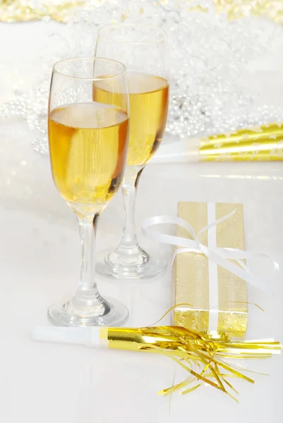 Ano Novo champanhe — Fotografia de Stock