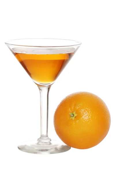 Pomarańczowy martini z owoców — Zdjęcie stockowe