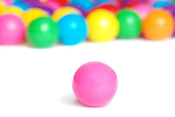 Bola de goma rosa — Foto de Stock
