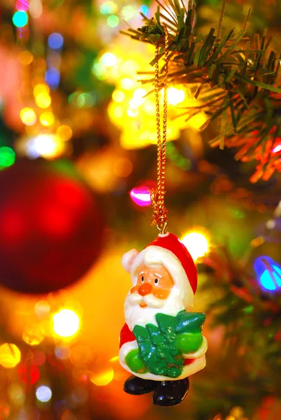 Santa Tree Decoration — Stock Photo, Image