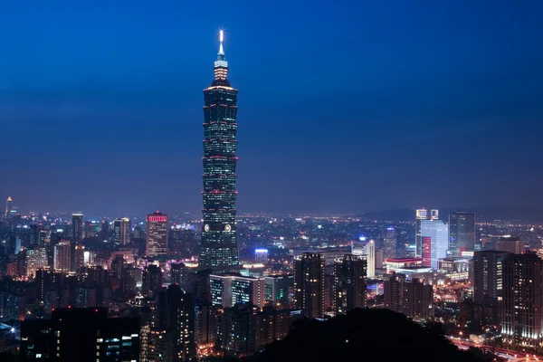 stock image Taipei, Taiwan charming night