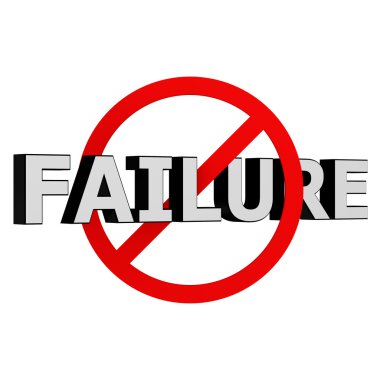 Don't failure clipart